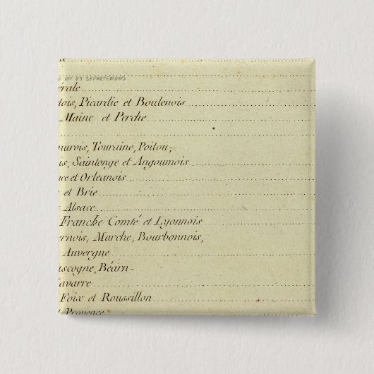 Modern Atlas Vierkante Button 5,1 Cm (Voorkant)