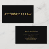 Modern Attorney at Law Professional Visitekaartje (Voorkant / Achterkant)