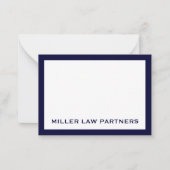 Modern Attorney Law Firm Flat Notecard Notitiekaartje (Voorkant)