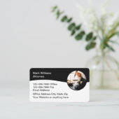 Modern Attorney Law Kantoor Editable Visitekaartje (Staand voorkant)