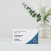 Modern Attorney Lawyer Kantoor Visitekaartjes (Staand voorkant)