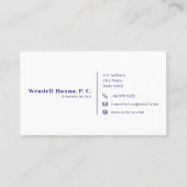 Modern Attorney of law | Eenvoudig Visitekaartje (Voorkant)