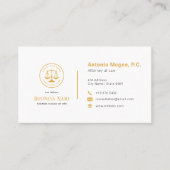 Modern Attorney of law | Eenvoudig Visitekaartje (Voorkant)