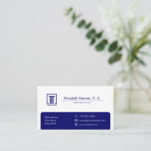 Modern Attorney of law | Eenvoudig Visitekaartje (Staand voorkant)