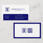 Modern Attorney of law | Eenvoudig Visitekaartje (Voorkant / Achterkant)