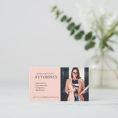 Modern Attorney Photo Professional Visitekaartje (Staand voorkant)