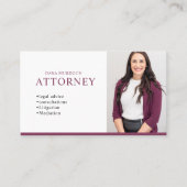 Modern Attorney Professional Photo Visitekaartje (Voorkant)