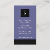 Modern Attorney Visitekaartjes (Achterkant)