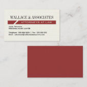 Modern Attorney Visitekaartjes (Voorkant / Achterkant)