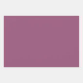 Modern Aubergine Paarse kleur blok Inpakpapier Vel (Voorkant 2)
