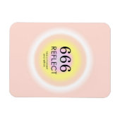 Modern Aura Angel Numerology 666 Betekenis Magneet (Horizontaal)