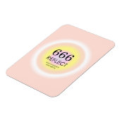 Modern Aura Angel Numerology 666 Betekenis Magneet (Linkerzijde)