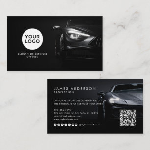 Modern Auto/ Auto Logo QR Code & Sociale Media Visitekaartje