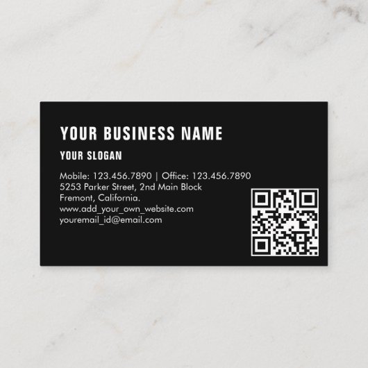 modern Auto Detailing / Reparatie blauw Visitekaar Visitekaartje (Achterkant)