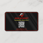 modern autoonderdeel | zwart visitekaartje (Achterkant)