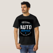 🚘 Modern Autowerkplaats Servicecentrum 🚘 T-shirt (Voorkant volledig)