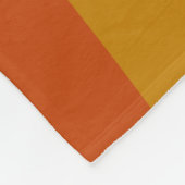 Modern Autumn Abstracte Wavy Lines in Earth Tones Fleece Deken (Hoek)