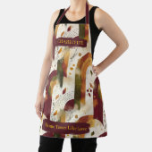 Modern Autumn Arch Pattern Schort met aangepaste n (Insitu)