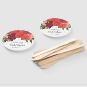 Modern Autumn Floral Vrijgezellenfeest Handwaaier (Niet-gemonteerd)