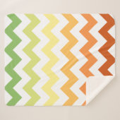 Modern Autumn Herfst Chevron Sherpa Deken (Voorkant (horizontaal))