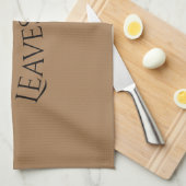 Modern Autumn Leaves Kitchen Towel Theedoek (Quarter Fold)