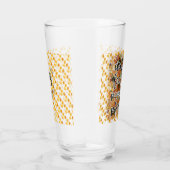 Modern Autumn Pumpkin Leaves Glas (Rechts)