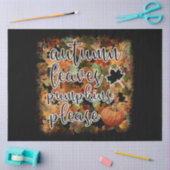 Modern Autumn Pumpkin Leaves Tissuepapier (Craft)