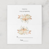 Modern Autumn Waterverf Pomkins & Flowers Plaatskaartje (Buitenkant ongevouwen)