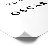 Modern Autumn Waterverf Pomkins & Flowers Poster (Hoek)