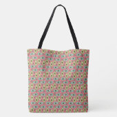 Modern Avocado en Cilantro Salad Pattern Tote Bag (Achterkant)