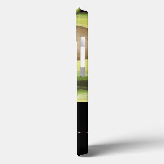 Modern Avocado Patroon Monogram Case-Mate iPhone Case (Achterkant / Links)