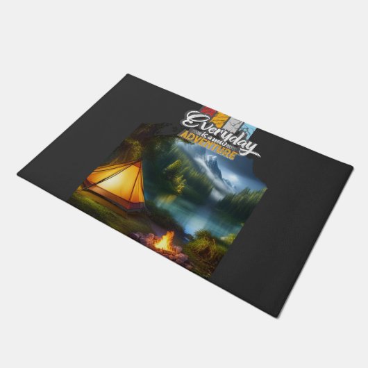 Modern avontuur kamperen en reizen deurmat (Schuin)