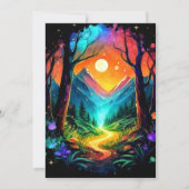 Modern avontuur wacht op houtverjaardag kaart (Achterkant)