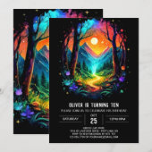 Modern avontuur wacht op houtverjaardag kaart (Voorkant / Achterkant)