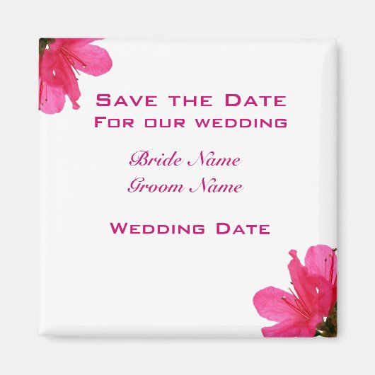 Modern Azalea Magneet (Voorkant)