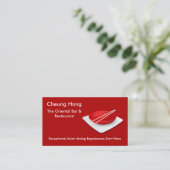 Modern Aziatisch Eetcafé Visitekaartje (Staand voorkant)