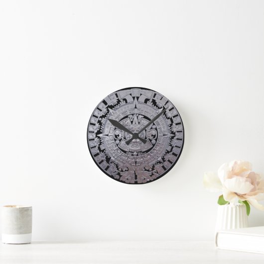 Modern Aztec Mayan Calender Ronde Klok (Huis)