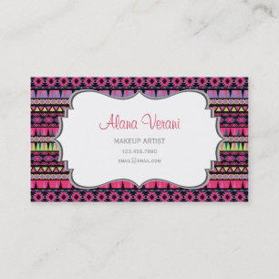 Modern Aztec Pattern Visitekaartje