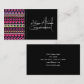 Modern Aztec Pattern Visitekaartje (Voorkant / Achterkant)