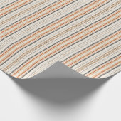 Modern Aztec Sinaasappel Ikat behang Cadeaupapier (Hoek)