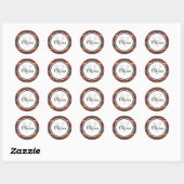 Modern Azteeks patroon Ronde Sticker (Vel)
