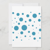 Modern & Babbling Foto Verjaardag Kaart Uitnodigin (Achterkant)