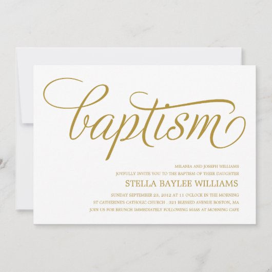 MODERN BABY | BAPTISME-INVITATIE KAART (Voorkant)