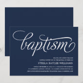 MODERN BABY | BAPTISME-INVITATIE KAART (Voorkant / Achterkant)