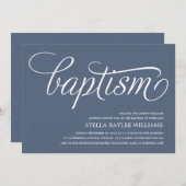 MODERN BABY | BAPTISME-INVITATIE KAART (Voorkant / Achterkant)