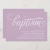 MODERN BABY | BAPTISME-INVITATIE KAART (Voorkant / Achterkant)