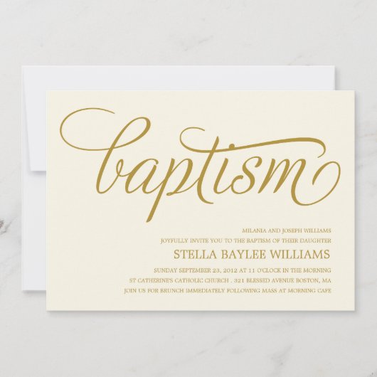 MODERN BABY | BAPTISME-INVITATIE KAART (Voorkant)