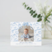 Modern Baby Birth Announcement Photo Thank you Briefkaart (Staand voorkant)