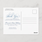 Modern Baby Birth Announcement Photo Thank you Briefkaart (Achterkant)