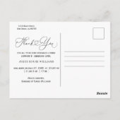 Modern Baby Birth Announding Foto: Dank Briefkaart (Achterkant)